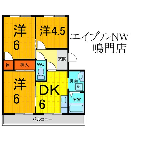 アゼリアパークハウスＥの物件間取画像